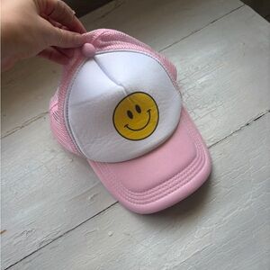 Pink Smiley Face Cap